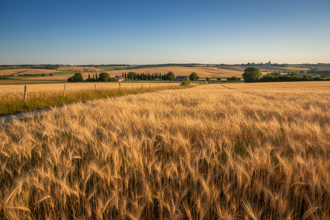 champs de blé français